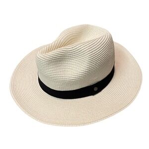 SUNDAY AFTERNOONS Fedora Hat UPF 50+ Unisex S Woven Straw Packable Panama Sun